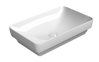 PURA keramické umyvadlo na desku 60x38cm, bílá ExtraGlaze 883711