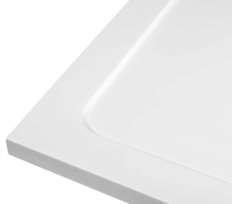 TECMI sprchová vanička z litého mramoru, obdélník 120x90cm, bílá PQ12090