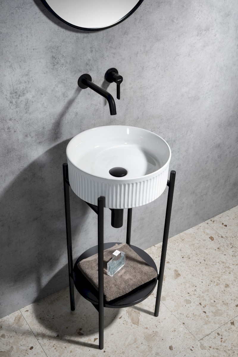 PICOBELLO keramické umyvadlo na desku Ø 37cm, bílá AR484