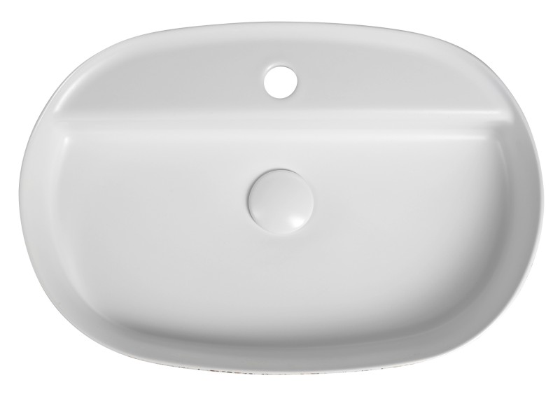 INFINITY OVAL keramické umyvadlo na desku, 60x40cm, terrazzo 10NF65060-2L-TRZ