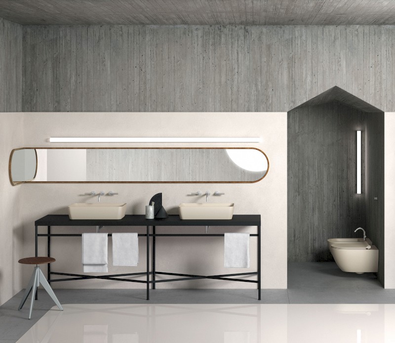 NUBES keramické umyvadlo na desku 60x38cm, creta mat 903608