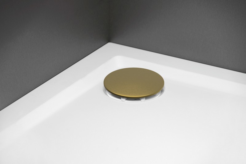 Vaničkový sifon, průměr 90mm, DN40, krytka zlato mat                              17911GB