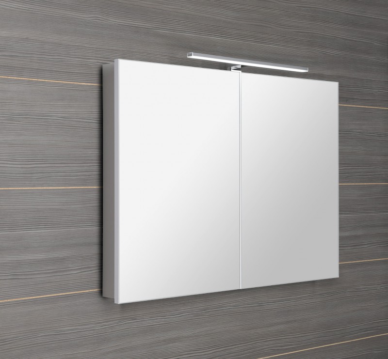 GRETA galerka s LED osvětlením, 101x70x14cm, bílá mat GR100-0031