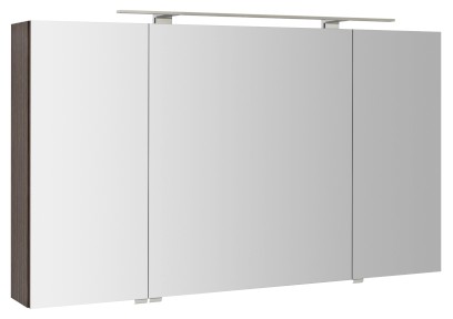 RIWA galerka s LED osvětlením, 3x dvířka, 121x70x17cm, borovice rustik RIW120-0016