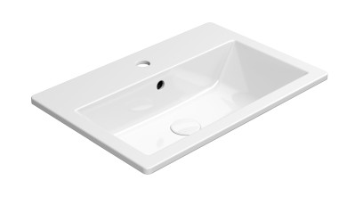 KUBE X keramické umyvadlo zápustné 58x40cm, bílá ExtraGlaze 9433111