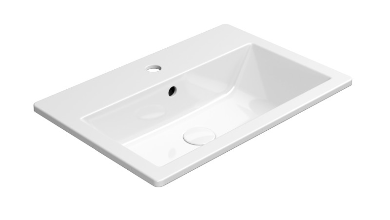KUBE X keramické umyvadlo zápustné 58x40cm, bílá ExtraGlaze 9433111