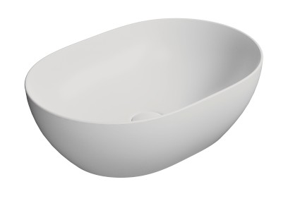 PURA keramické umyvadlo na desku, 50x35cm, bílá mat 886009