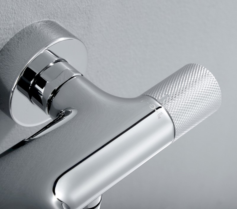 SOLARIS nástěnná vanová termostatická baterie, chrom WD010