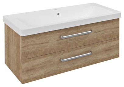 THEIA umyvadlová skříňka 101,4x43,5x44,2cm, 2xzásuvka, dub alabama TH105-2222