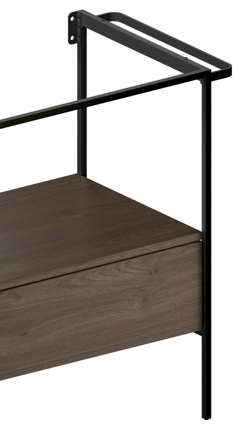 NUBES nábytková nožička, výška 162mm, pro konstrukci MSAN80N/MSAN100N, černá MPSNBN