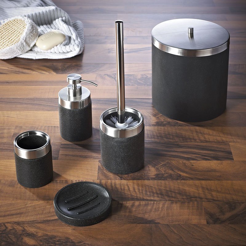 STONE držák kartáčků na postavení, černá 22010210