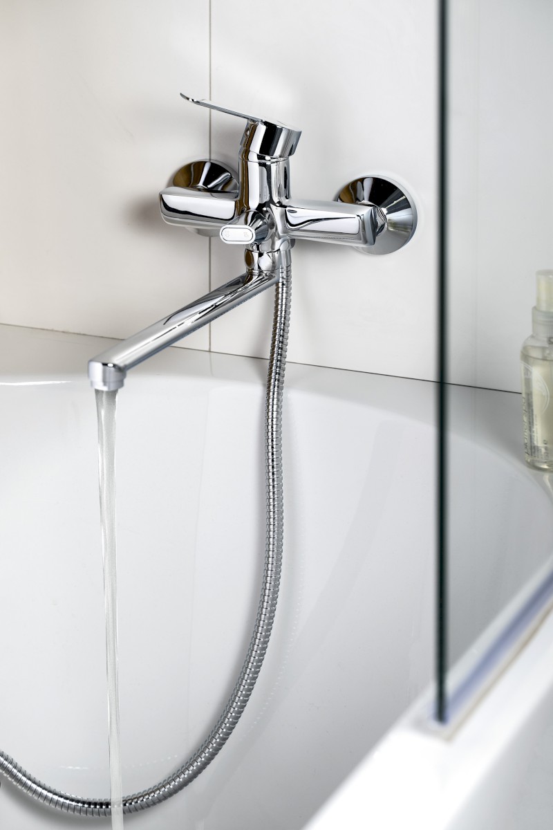 BARON nástěnná umyvadlová/vanová baterie, rozteč 100mm, chrom 612.035.1