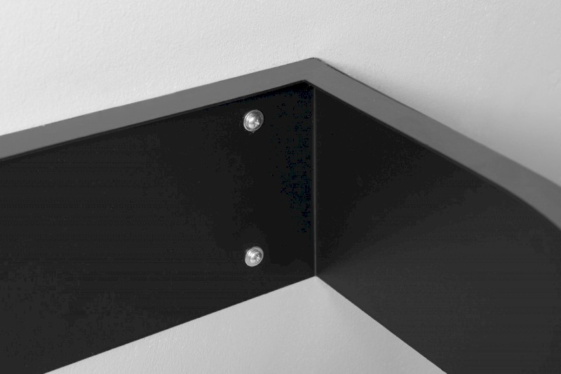 PULSE konzole s držákem ručníků, pravá, černá mat BM658-CP