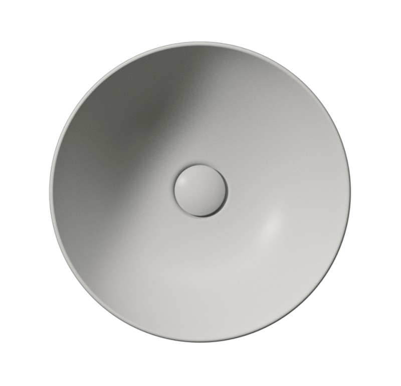 NUBES keramické umyvadlo na desku průměr 40cm, cenere mat 903917