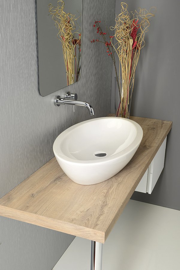 SISTEMA keramické umyvadlo 75x42cm, bílá 10AR65075