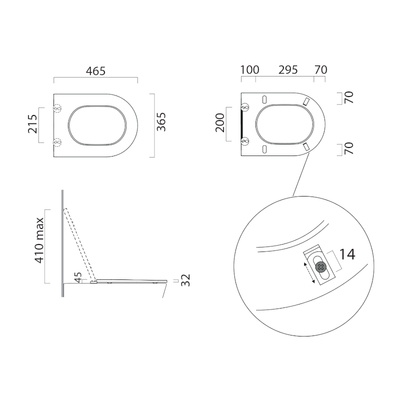 COMMUNITY WC sedátko bez víka, antibakteriální, bílá/chrom MS76OR11