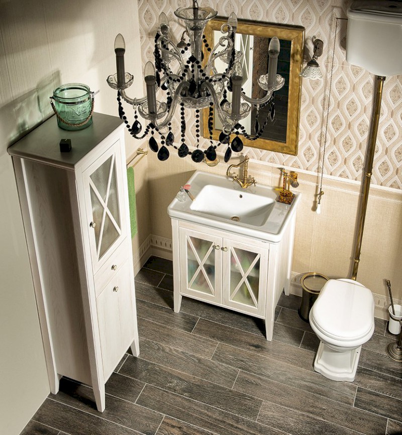 CROSS umyvadlová skříňka 70x81x47cm, starobílá CR275