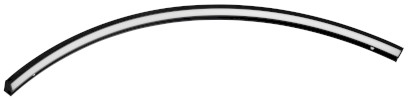 MOON LED svítidlo 8,8W, 230V, 573x12x22mm, R400mm, černá mat SL-2211/80MB