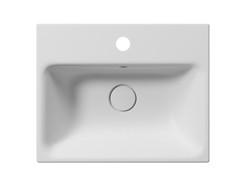 NUBES keramické umyvadlo 50x40cm, bílá mat 9682109