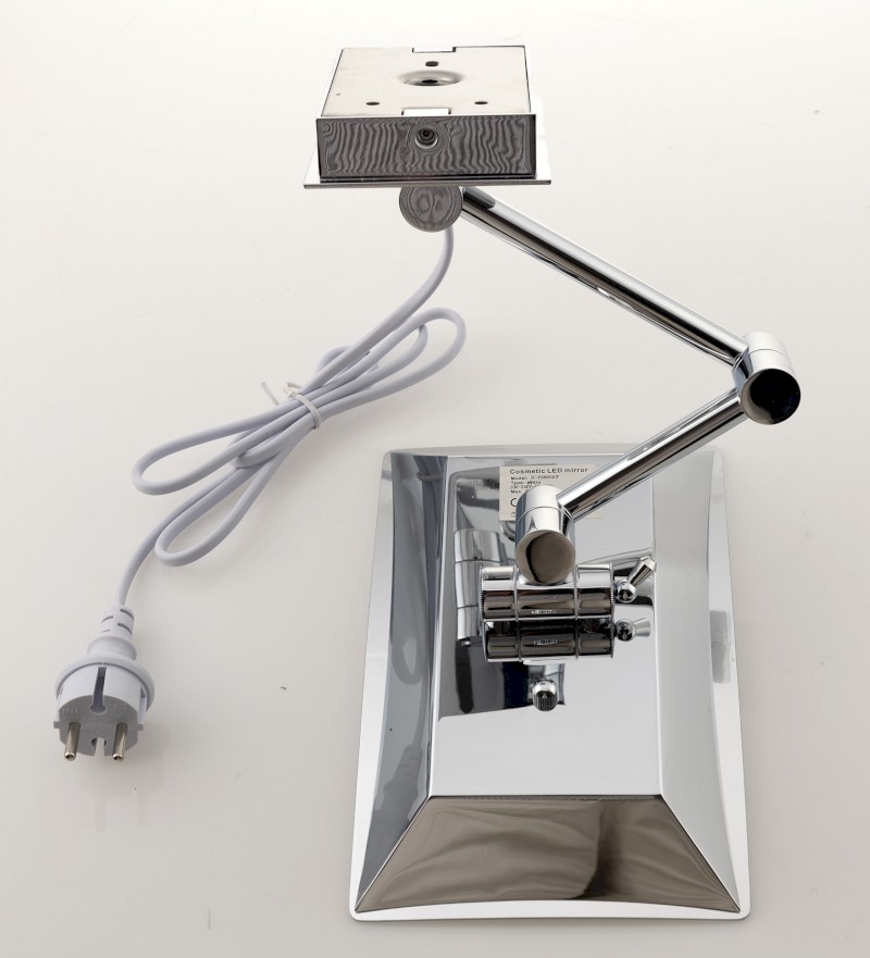 Kosmetické zrcátko závěsné LED, 160x240mm, chrom MW834