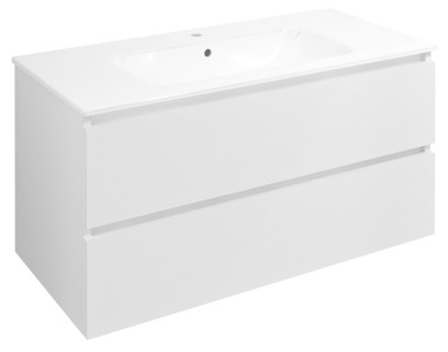 EZARA umyvadlová skříňka 99,8x52x46cm, bílá lesk EZ101-3030