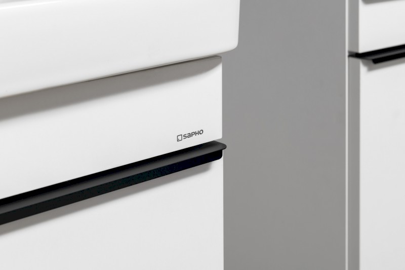 SITIA dvojumyvadlová skříňka 116x50x44,2cm, 4xzásuvka, bílá mat SI120-3131