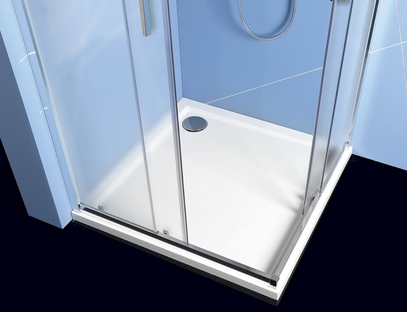 EASY čtvercová sprchová zástěna 900x900mm, sklo BRICK EL5138