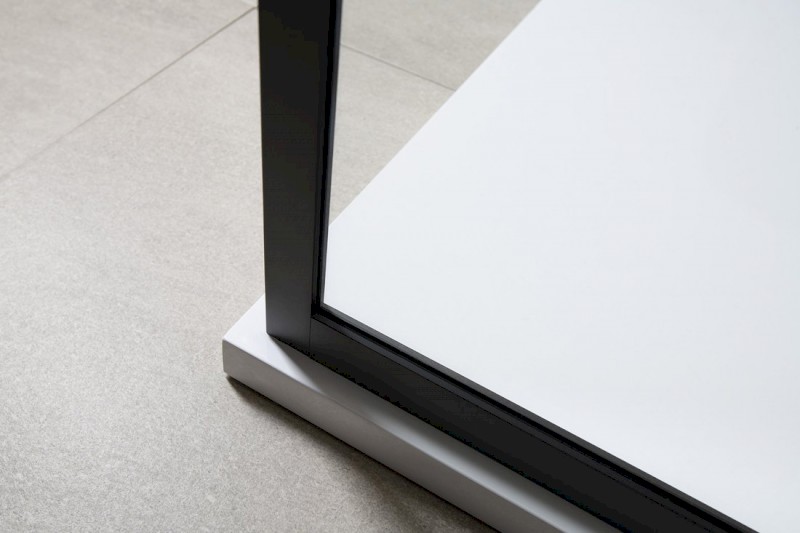 CURE BLACK sprchová zástěna 1000mm, čiré sklo CB100