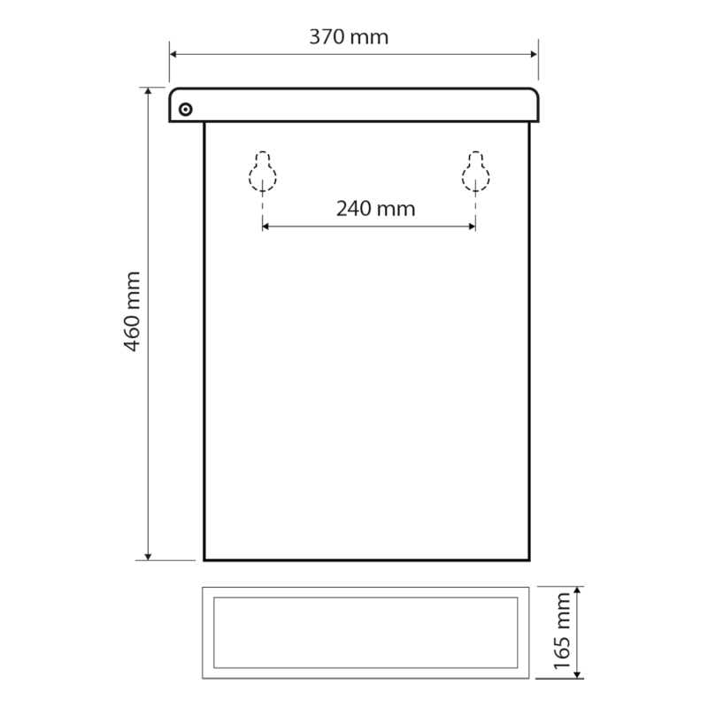 Odpadkový koš nástěnný 25l, nerez lesk XP007