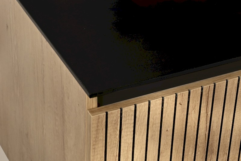 NELIO keramická deska Black 97,5x0,9x49,3cm, černá mat KD009B