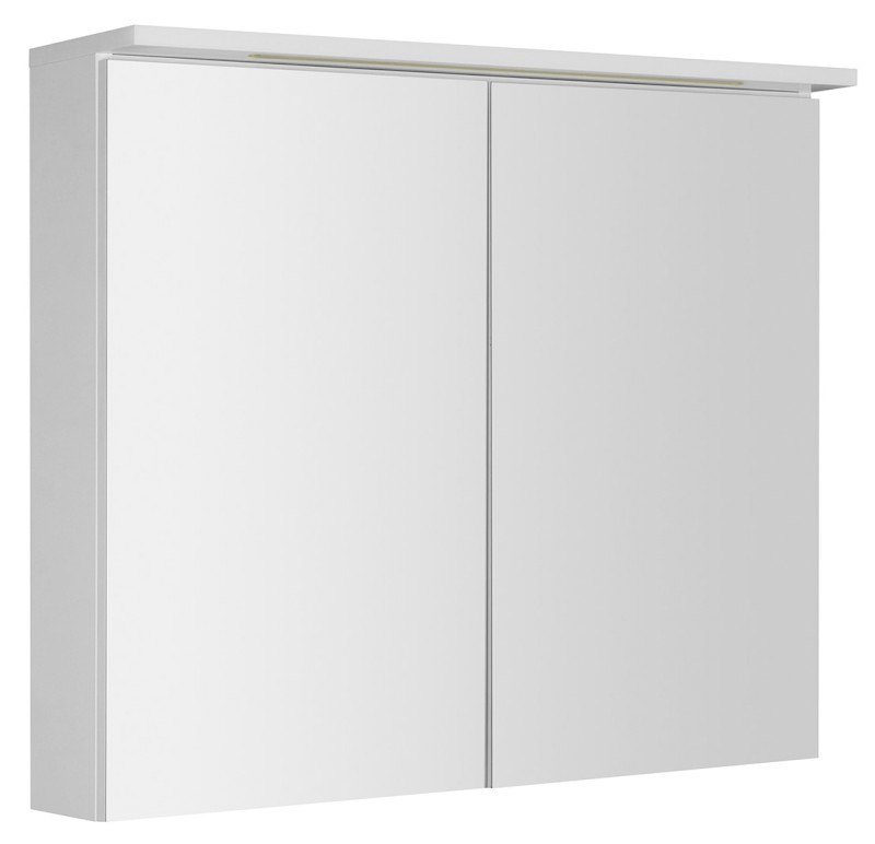 KAWA STRIP galerka s LED osvětlením 80x70x22cm, bílá WGL80S