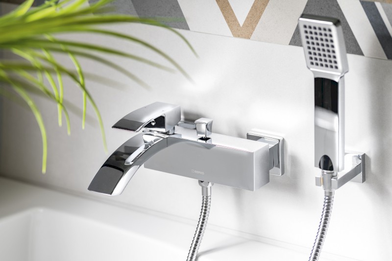 GINKO nástěnná vanová baterie, chrom 1101-10