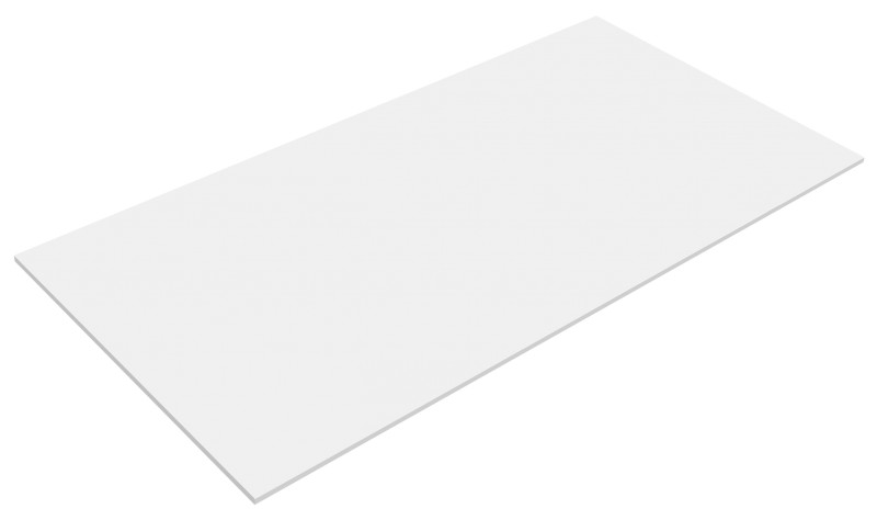 NELIO keramická deska Blanco 97,5x0,9x49,3cm, bílá mat KD009W