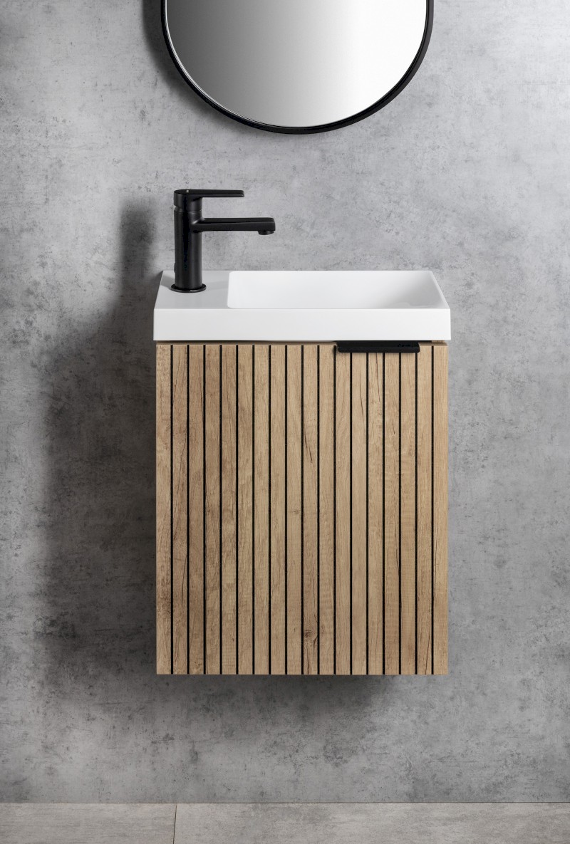 LATUS X STRIP umyvadlová skříňka 39,4x50x22cm, dub alabama LT110-2322