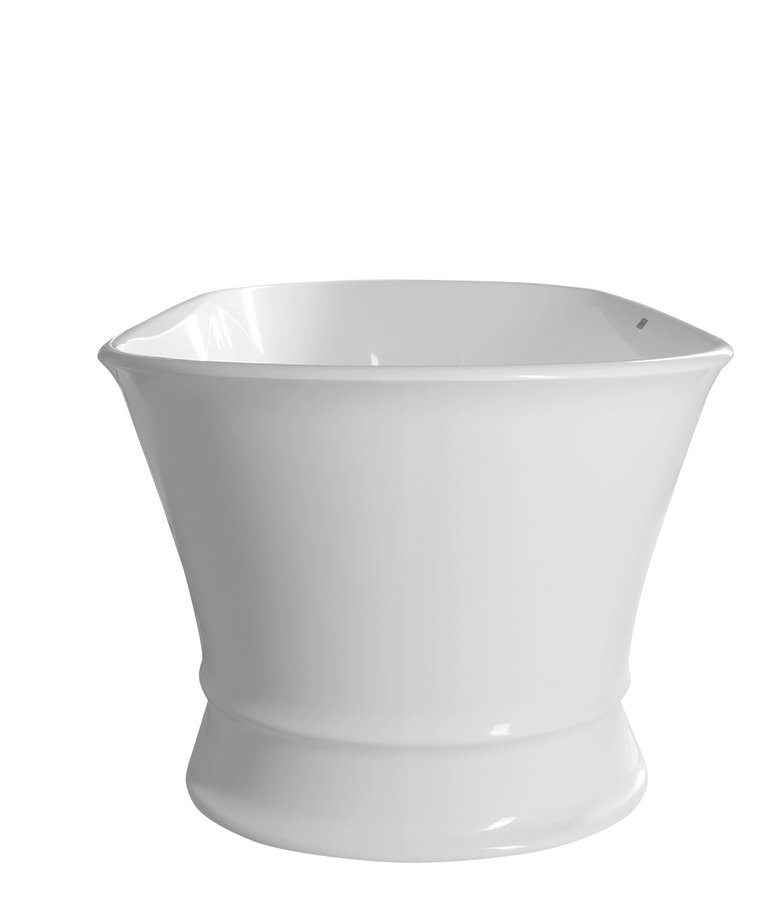 DELONIX volně stojící vana litý mramor 170x84x61,5cm, bílá 92130