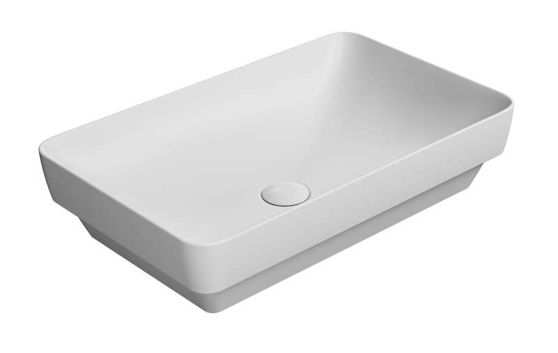 PURA keramické umyvadlo na desku 60x38cm, bílá mat 883709