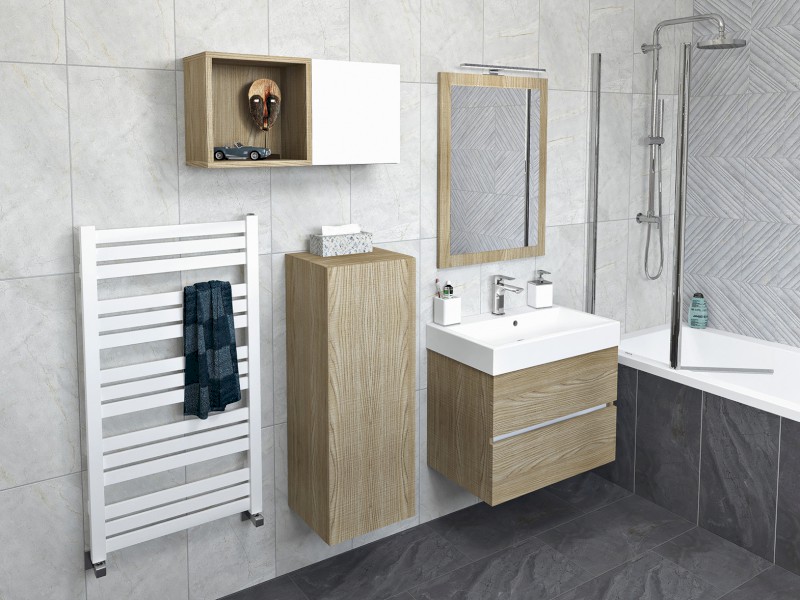 ESPACE skříňka 35x94x22cm, 1x dvířka, levá/pravá, bílá lesk ESC110-3030