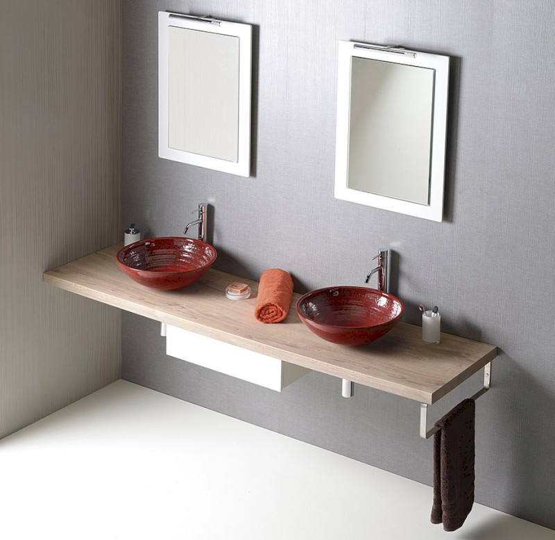 AVICE deska pod umyvadlo 240x50cm, tl.5cm, dub Rover AV244