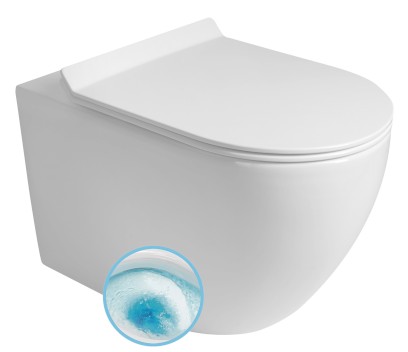 CARLO závěsná WC mísa, Vortex Rimless, 36x53cm, bílá PRX.101.851