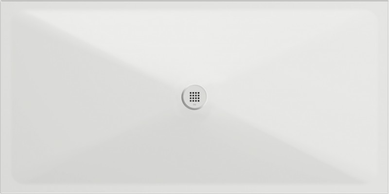 Keramická sprchová vanička, obdélník 200x100x2cm, bílá mat 46201009