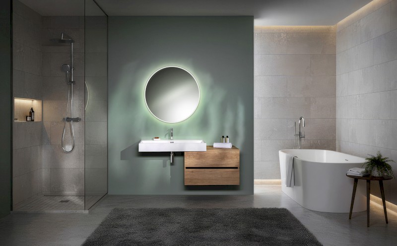 VELUR kulaté zrcadlo s LED podsvícením ø 60cm VE060