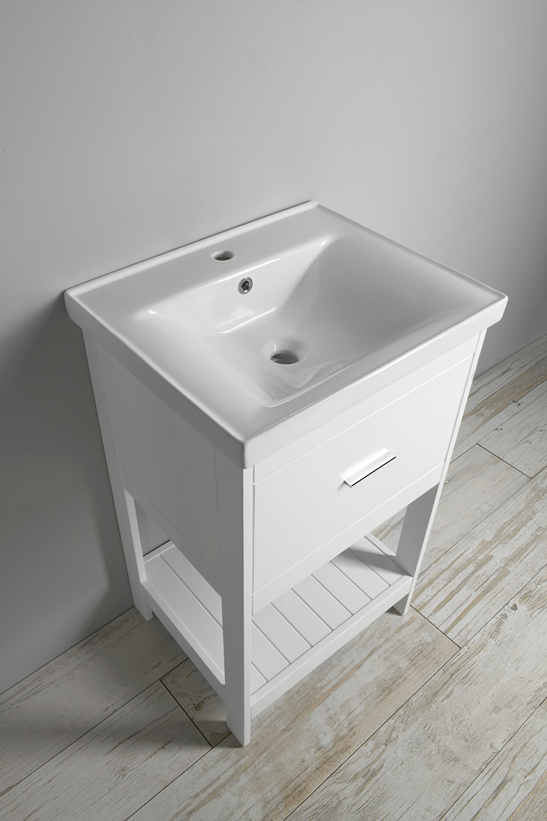 ETIDE umyvadlová skříňka 51,5x85x44 cm, bílá mat ET515