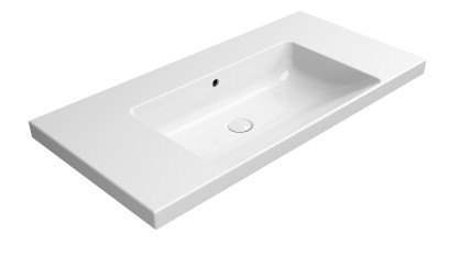 NORM keramické umyvadlo 100x50cm, bez otvoru, bílá ExtraGlaze 8633011