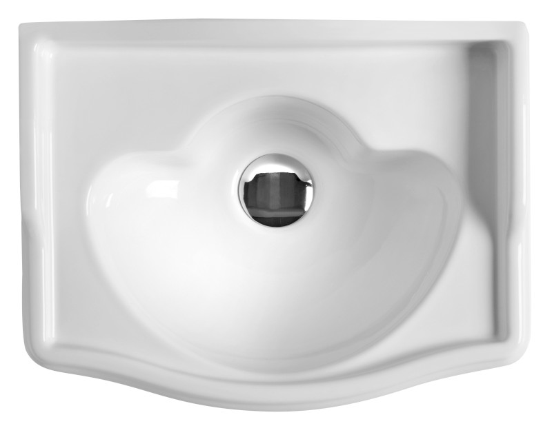 RETRO keramické umývátko 41x30cm, bez otvoru, bílá 103301