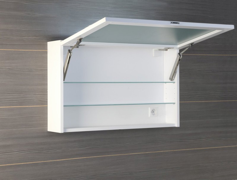 CLOE galerka s LED osvětlením 80x50x18cm, bílá CE080-0030