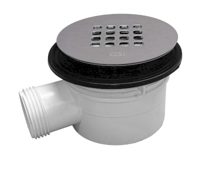 Vaničkový sifon, průměr 90mm, DN40, nízký, krytka cenere mat PILDSR217