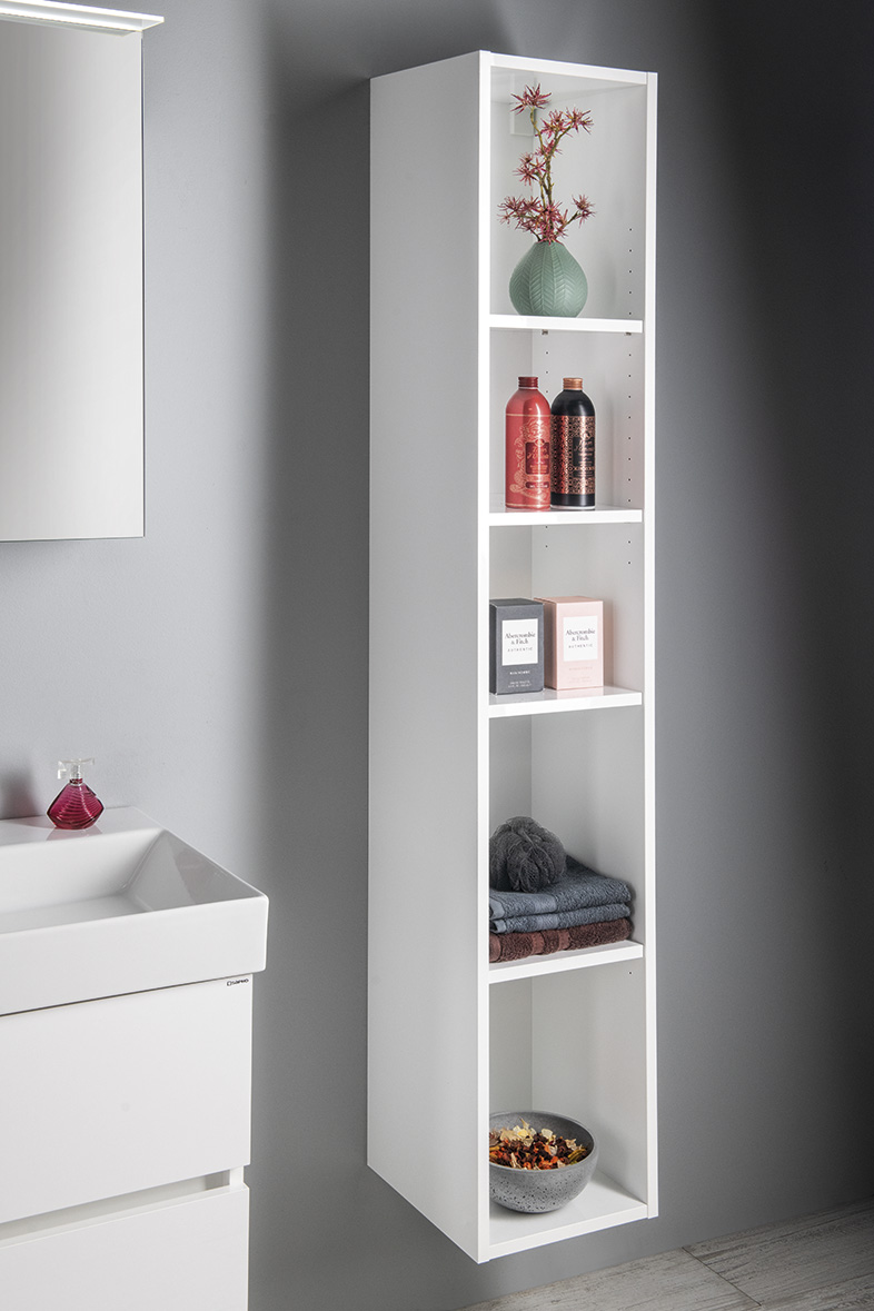 ESPACE otevřená policová skříňka 30x172x32cm, bílá ESC160-3030