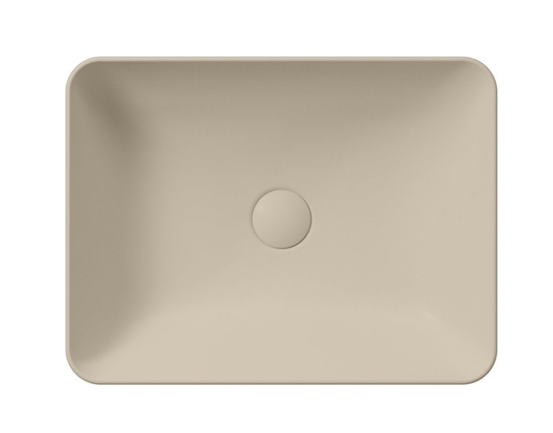 SAND/NUBES keramické umyvadlo na desku 50x38cm, creta mat 903708