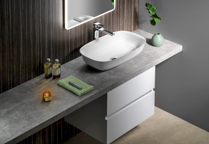 AVICE deska pod umyvadlo 150x50cm, tl.5cm, cement AV157