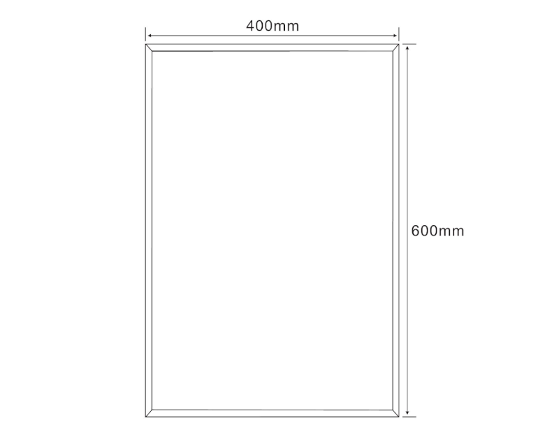 FLANCO zrcadlo s fazetou 40x60cm, CU free 22495